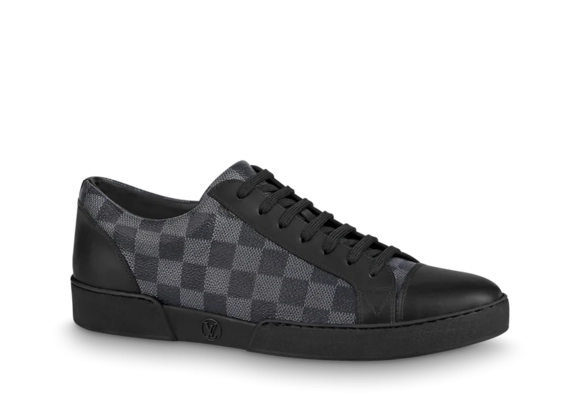Men's Louis Vuitton Match Up Sneaker Graphite Damier Coated Canvas - Buy Now at Discount!