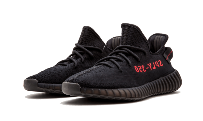 Yeezy Boost 350 V2 Bred Core Black Red 