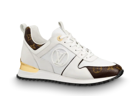 Shop Louis Vuitton Women's Run Away Sneaker Calf Leather & Patent Monogram Canvas White Sale