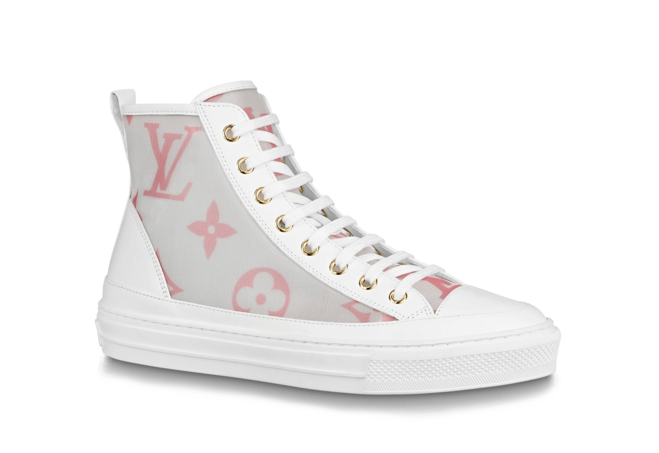 Shop Women's Louis Vuitton Stellar Sneaker Boot Pink and Get Discount!