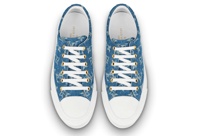 The Latest Louis Vuitton Stellar Sneaker Monogram Denim Bleu Jeans Blue for Men - Buy Now and Receive a Discount!