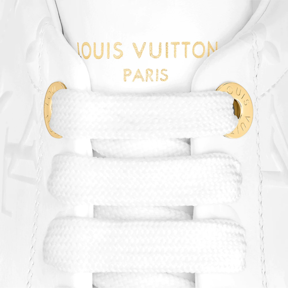 Louis Vuitton Time Out Sneaker White Debossed Calf Leather