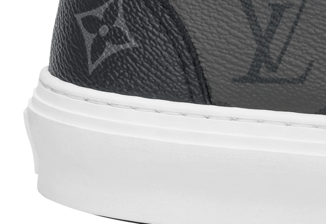 Men's Fashion - Louis Vuitton Trocadero Slip On Black Monogram Eclipse Canvas