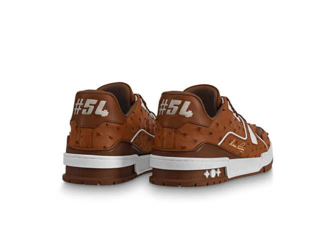 Men's Louis Vuitton Trainer Sneaker Cognac Brown - Get It Now at a Discount!