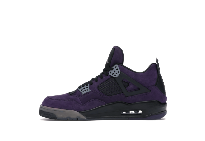 Men's Jordan 4 Retro Travis Scott Purple Friends and Family - Get the Latest Look