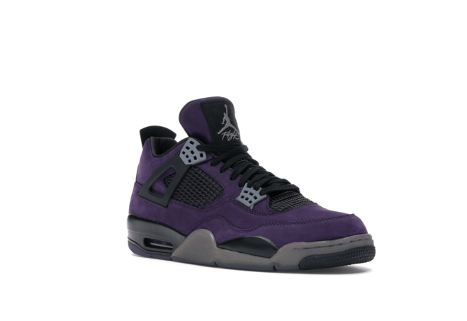 Look Your Best with the Jordan 4 Retro Travis Scott Purple Friends and Family for Women's