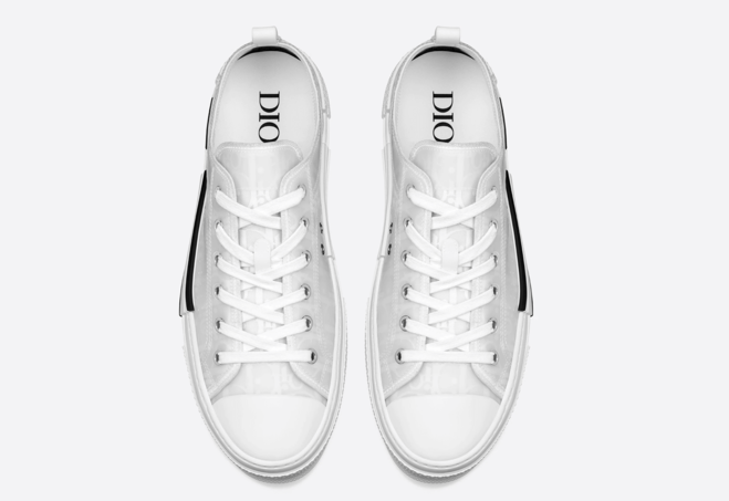 Dior Low-Top White Oblique Canvas