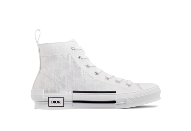 Sale! Get the Dior High-Top White Oblique Canvas for Women