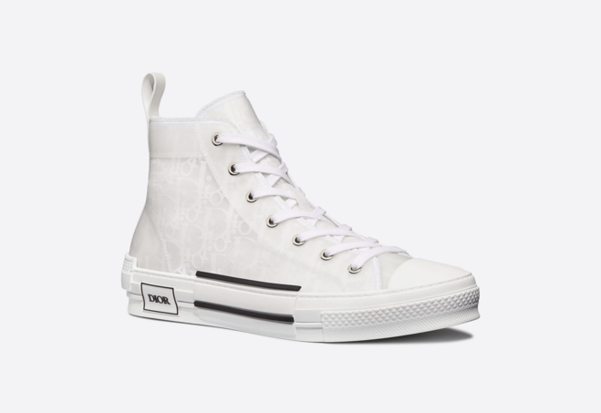 Shop the Latest Women's Dior High-Top White Oblique Canvas