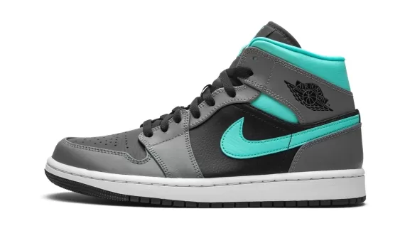 Air Jordan 1 Mid - Grey/Aqua