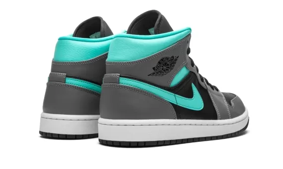 Air Jordan 1 Mid - Grey/Aqua