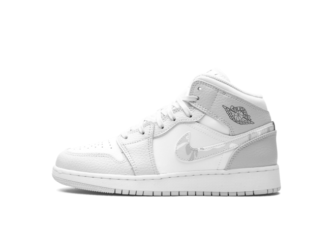 Air Jordan 1 Mid SE GS Grey Camo Swoosh - Get Men's Shoes Now