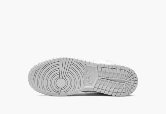 Shop Men's Air Jordan 1 Mid SE GS Grey Camo Swoosh Shoes