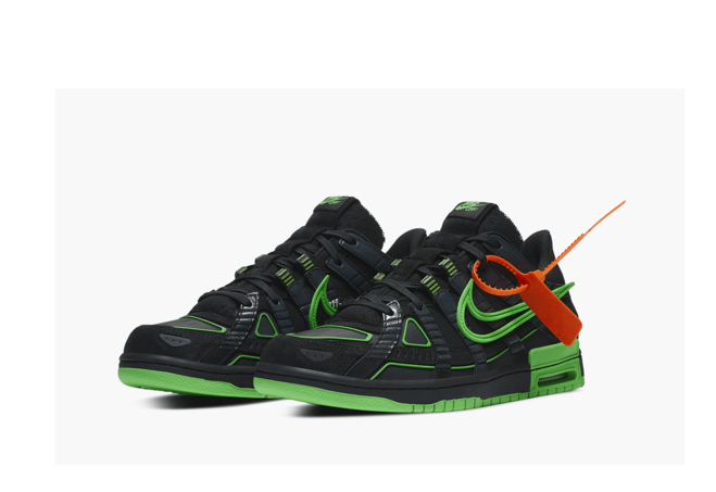 Get the Latest Off White x Nike Air Rubber Dunk - Green Strike for Men's Now!
