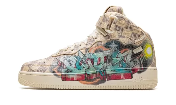 Nike Louis Vuitton Air Force 1 Mid Virgil Abloh - Graffiti