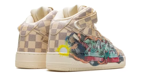 Nike Louis Vuitton Air Force 1 Mid Virgil Abloh - Graffiti