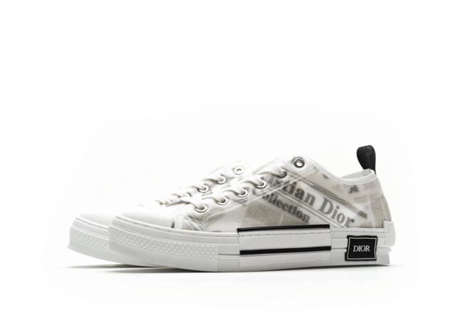 Women's Daniel Arsham x Dior B23 Low Newsprint Sneakers