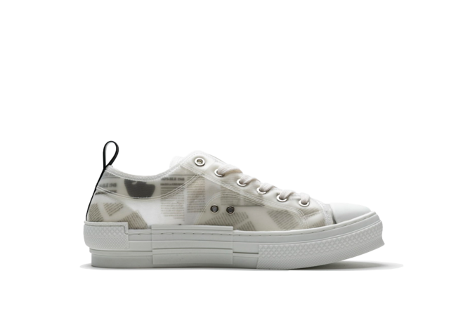 Women's Fashionable Low Newsprint Sneakers from Daniel Arsham x Dior