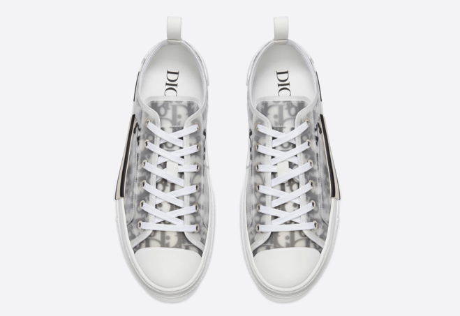 Women's Dior Low-Top White and Black Oblique Canvas - Get Sale Now!