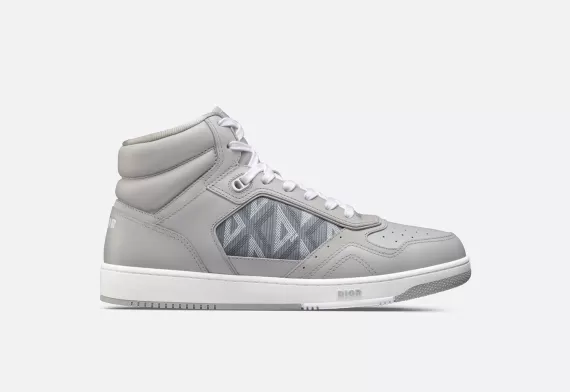 B27 High-Top Sneaker - Dior Gray CD Diamond