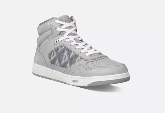 B27 High-Top Sneaker - Dior Gray CD Diamond