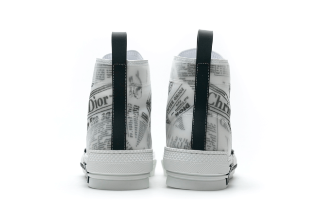 Dior B23 High Newsprint White Black