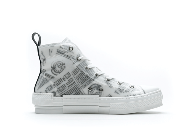 Save Money on the Women's Dior B23 High Newsprint White Black Now