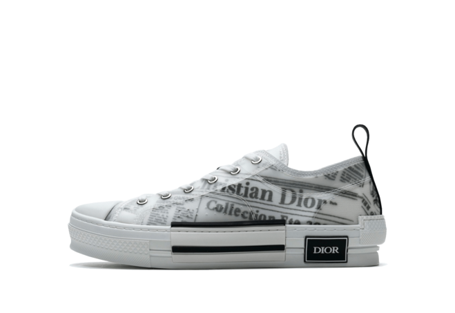 Daniel Arsham x Dior B23 Low Newsprint Black White