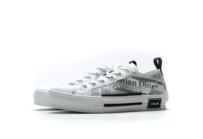 Women's Fashion - Daniel Arsham x Dior B23 Low Newsprint Black White