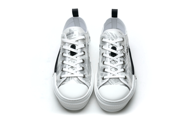 Shop Women's Daniel Arsham x Dior B23 Low Newsprint Black White Now!