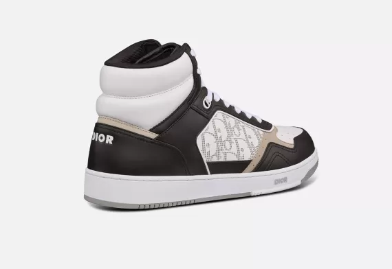 B27 High-Top Sneaker Black, White and Beige