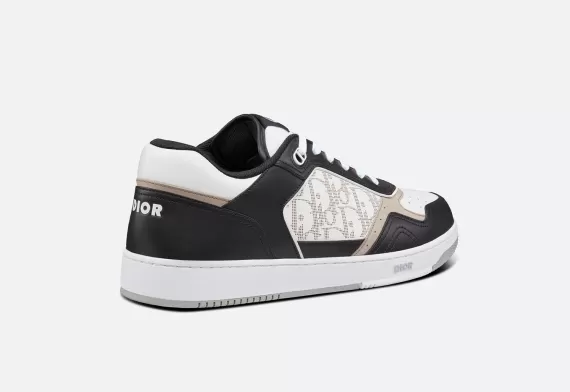 B27 Low-Top Sneaker Black, White and Beige