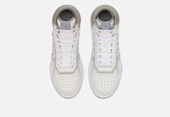 B27 High-Top Sneaker White and Gray