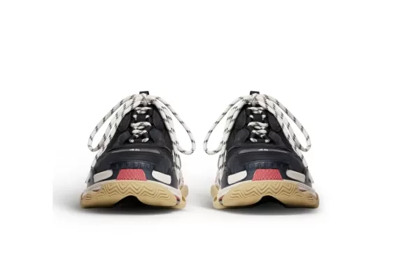 Balenciaga Triple S Mule - Black/White/Red