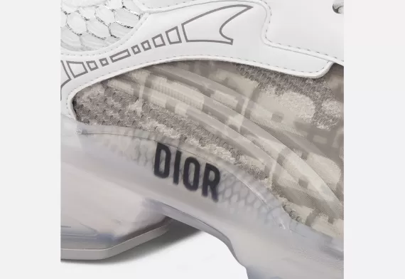 Dior Vibe Sneaker - Gray Dior Oblique, Transparent Rubber