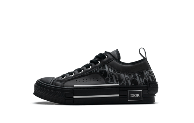 Shop the Dior B23 Low Black Dior Oblique Men's Shoes at Discounted Prices!