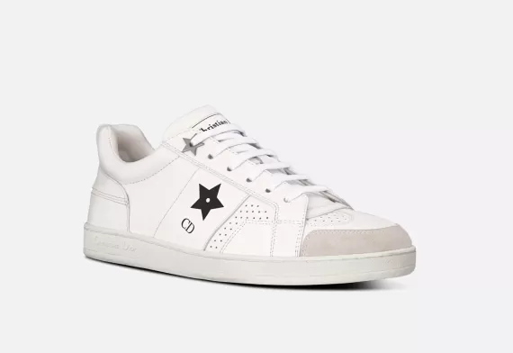 Dior Star Sneaker White Calfskin and Suede