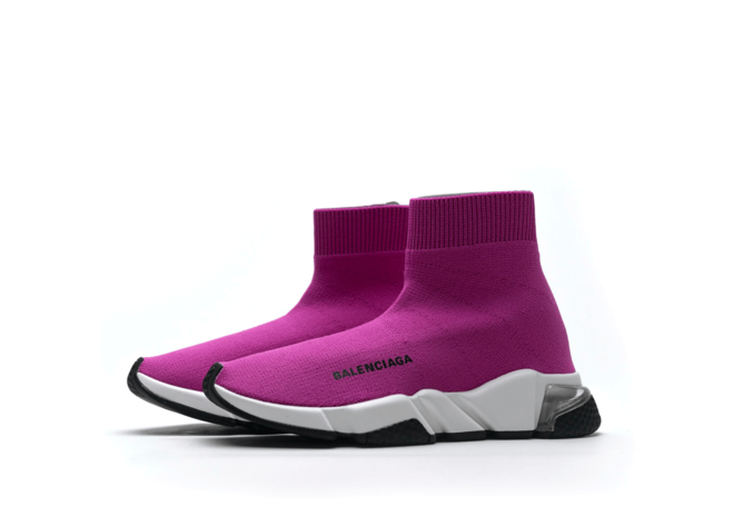 Men's Balenciaga Speed Clear Sole Fuchsia: Make a Statement and Save!