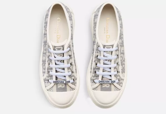 WALK'N'DIOR Platform Sneaker Gray Stone