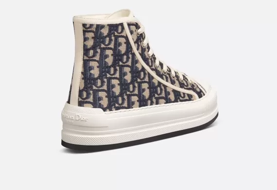 WALK'N'DIOR High-Top Platform Sneaker Deep Blue, EVA Platform With Star