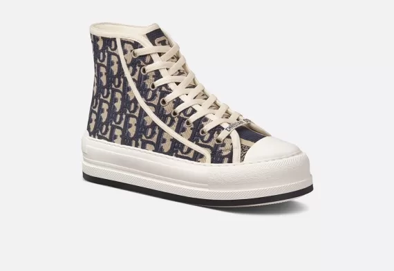 WALK'N'DIOR High-Top Platform Sneaker Deep Blue, EVA Platform With Star