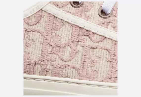 WALK'N'DIOR Platform Sneaker Nude Dior Oblique Embroidered Cotton