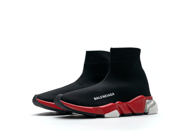 Shop the Latest Balenciaga Speed Clear Sole Black Red for Women's Online