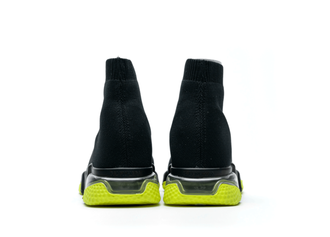 Shop Balenciaga Speed Clear Sole Black Yellow Fluo Shoes for Men's - Discount Available.