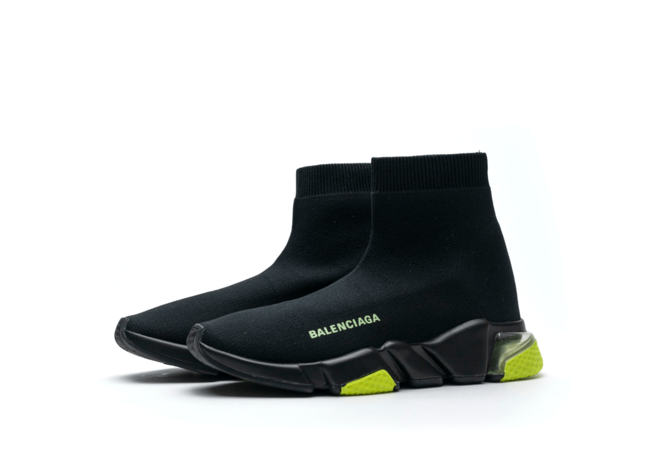 Balenciaga Speed Clear Sole Black Yellow Fluo