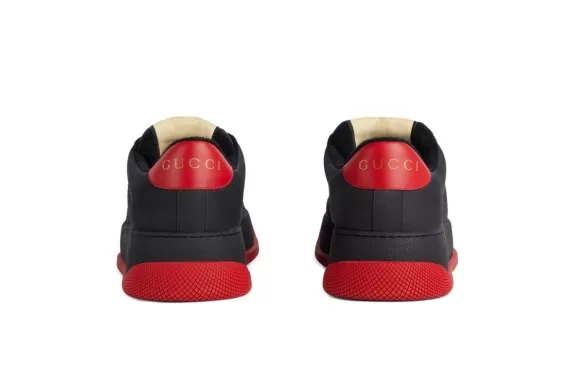 Gucci Screener GG Supreme Sneakers Black/Red