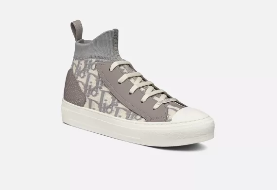 WALK'N'DIOR Sneaker Gray Dior Oblique Technical Mesh and Calfskin