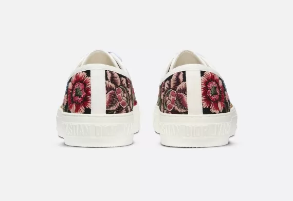 WALK'N'DIOR Sneaker Black Multicolor, Dior Petites Fleurs Motif