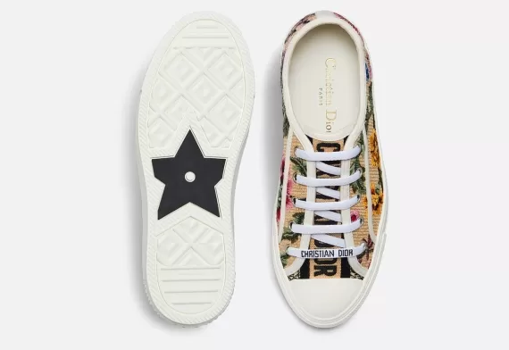 WALK'N'DIOR Sneaker Beige Multicolor, Dior Petites Fleurs Motif