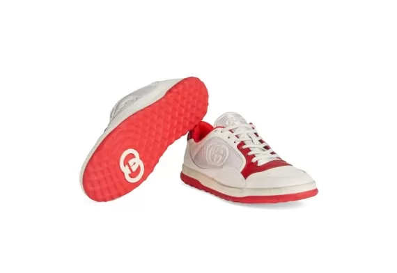 Gucci Mac80 Low-Top Sneakers Red/White